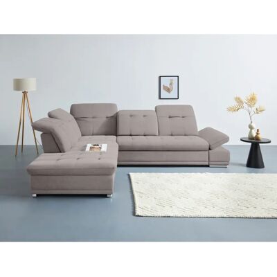 COTTA Holiday L-Form Sofa - Mikrofaser, Verstellbar, Stauraum COTTA Holiday L-Form Sofa - Mikrofaser, Verstellbar, Stauraum