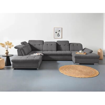 COTTA Holiday U-Form Sofa - Recamiere, Mikrofaser, 6 Sitze COTTA Holiday U-Form Sofa - Recamiere, Mikrofaser, 6 Sitze