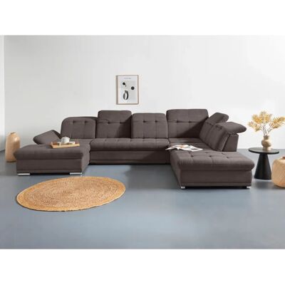 COTTA Holiday U-Form Sofa - Microfaser Schlafsofa mit Relaxfunktion COTTA Holiday U-Form Sofa - Microfaser Schlafsofa mit Relaxfunktion