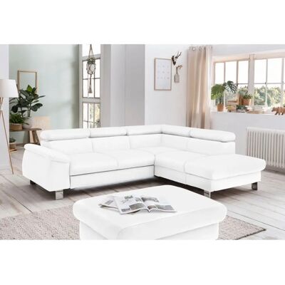 COTTA Komaris L-Form Sofa - Naturläder & RGB-LED COTTA Komaris L-Form Sofa - Naturläder & RGB-LED
