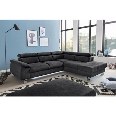 COTTA Komaris L-Form Sofa - Schwarz COTTA Komaris L-Form Sofa - Schwarz