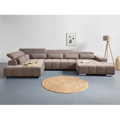COTTA Orion U-Form Sofa - U-Form Taupe Polyester COTTA Orion U-Form Sofa - U-Form Taupe Polyester