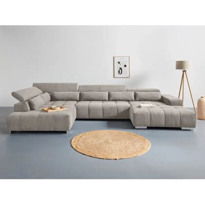COTTA Orion U-Form Sofa - Microfaser, Grau COTTA Orion U-Form Sofa - Microfaser, Grau