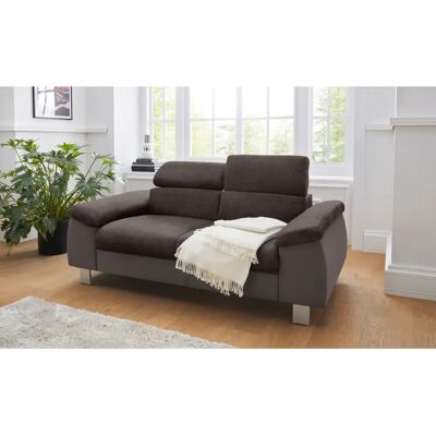COTTA Komaris 2er-Sofa - Mikrofaser, Leder, Verstellbares Kopfteil COTTA Komaris 2er-Sofa - Mikrofaser, Leder, Verstellbares Kopfteil