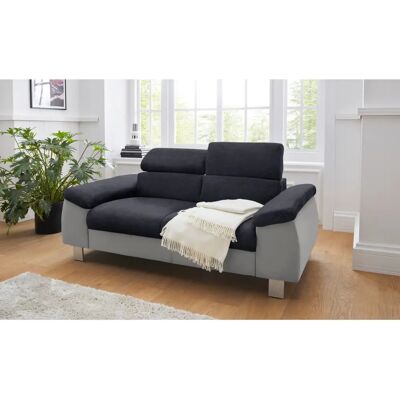 COTTA Komaris 2-Sitzer Sofa - Grau/Schwarz COTTA Komaris 2-Sitzer Sofa - Grau/Schwarz