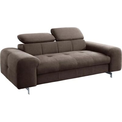 Cotta Chef Brauner Chenille-Sofa - 2-Sitzer mit Kopfteilverstellung Cotta Chef Brauner Chenille-Sofa - 2-Sitzer mit Kopfteilverstellung