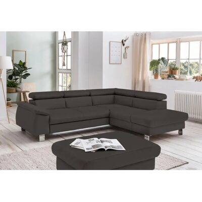 COTTA Komaris L-Form Sofa - Naturleder - Bettfunktion & Stauraum COTTA Komaris L-Form Sofa - Naturleder - Bettfunktion & Stauraum