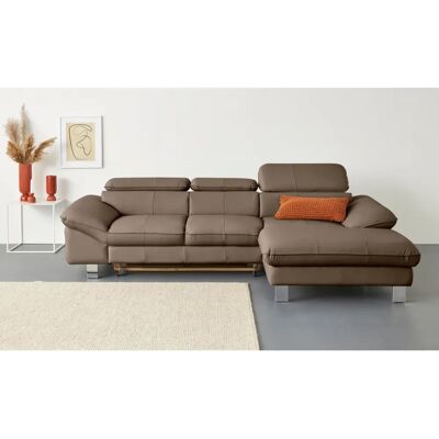 COTTA Driver L-Form Sofa - Relaxsessel, Bettfunktion, Leder COTTA Driver L-Form Sofa - Relaxsessel, Bettfunktion, Leder