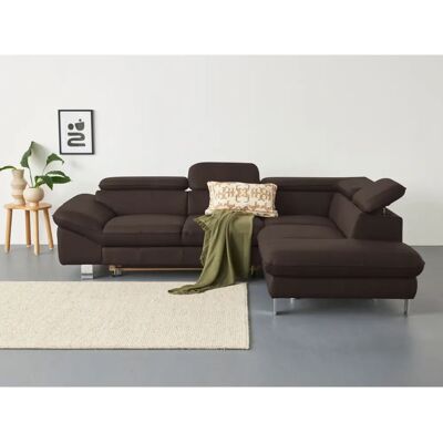 COTTA Driver L-Form Sofa - Braun - Relaxfunktion & Bett COTTA Driver L-Form Sofa - Braun - Relaxfunktion & Bett