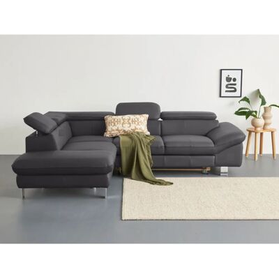 COTTA Driver L-Form Sofa - Verstellbare Kopfstütze & Bettfunktion COTTA Driver L-Form Sofa - Verstellbare Kopfstütze & Bettfunktion