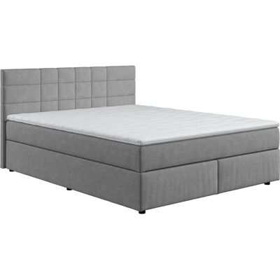 COTTA Nala Boxspringbett - 7-Zonen Taschenfederkern, Microfaser, Hellgrau COTTA Nala Boxspringbett - 7-Zonen Taschenfederkern, Microfaser, Hellgrau