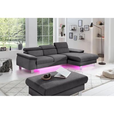 COTTA Komaris L-Form Sofa - Recamiere rechts, Mikrofaser & Leder COTTA Komaris L-Form Sofa - Recamiere rechts, Mikrofaser & Leder