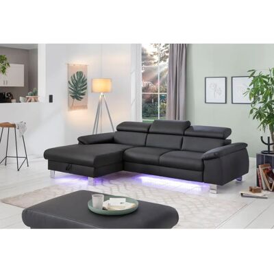 COTTA Komaris L-Form Sofa - Schlafsofa, Stauraum, LED-Lichter COTTA Komaris L-Form Sofa - Schlafsofa, Stauraum, LED-Lichter