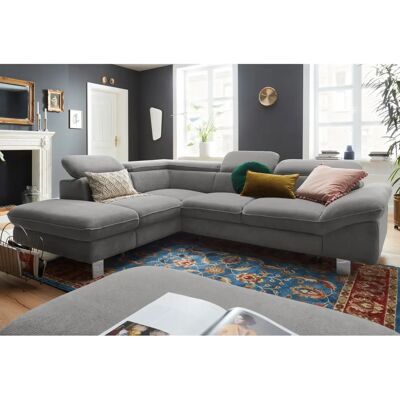 COTTA Driver L-Form Sofa - Chenille, Ottomane, Kopfteil, Ohne Bettfunktion COTTA Driver L-Form Sofa - Chenille, Ottomane, Kopfteil, Ohne Bettfunktion