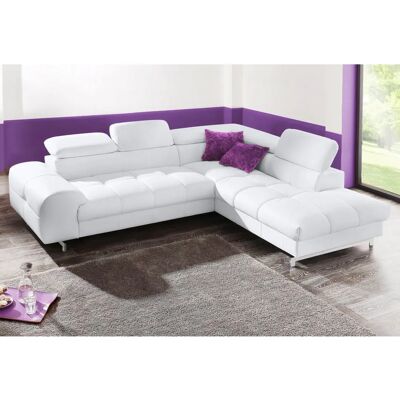 COTTA Chef L-Form Sofa - Kunstleder SOFTLUX - Ottomane rechts - Kopfteilverstellung COTTA Chef L-Form Sofa - Kunstleder SOFTLUX - Ottomane rechts - Kopfteilverstellung