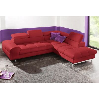 COTTA Chef L-Form Sofa - Gepolsterte, verstellbare Kopfstützen, Hergestellt in Europa COTTA Chef L-Form Sofa - Gepolsterte, verstellbare Kopfstützen, Hergestellt in Europa