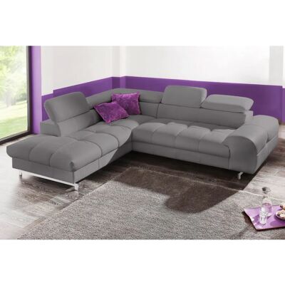 COTTA Ecksofa Chef L-Form - Echtleder, Ottomane links, Kopfteil verstellbar COTTA Ecksofa Chef L-Form - Echtleder, Ottomane links, Kopfteil verstellbar