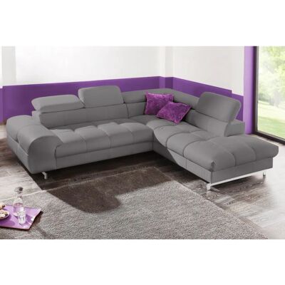 COTTA Chef L-Form Sofa - Mikrofaser, Verstellbarer Kopfteil, Bettfunktion COTTA Chef L-Form Sofa - Mikrofaser, Verstellbarer Kopfteil, Bettfunktion