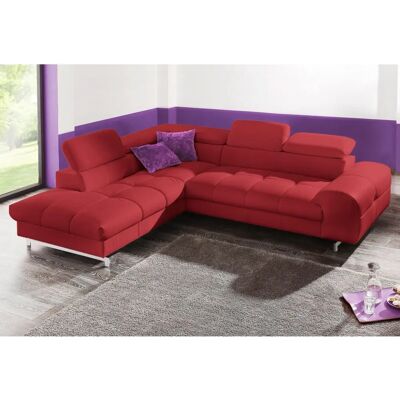 COTTA Chef L-Form Sofa - Rot - 262cm x 72cm x 206cm COTTA Chef L-Form Sofa - Rot - 262cm x 72cm x 206cm