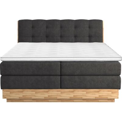 HOME AFFAIRE Naome Boxspringbett - Microfaser, schwarz, Komplettbetten HOME AFFAIRE Naome Boxspringbett - Microfaser, schwarz, Komplettbetten