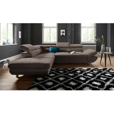 COTTA Enterprise L-Form Sofa - Chenille, Verstellbarer Kopf- & Armlehnen COTTA Enterprise L-Form Sofa - Chenille, Verstellbarer Kopf- & Armlehnen