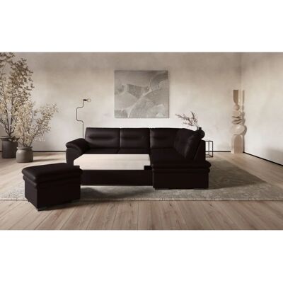 COTTA Leandra Hocker - Braun, 65x46x65cm, Leder COTTA Leandra Hocker - Braun, 65x46x65cm, Leder