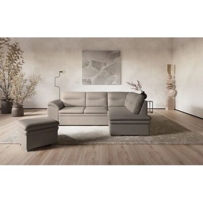 COTTA Leandra L-Form Sofa - Wendbare Ottomane, 250x88x90cm COTTA Leandra L-Form Sofa - Wendbare Ottomane, 250x88x90cm