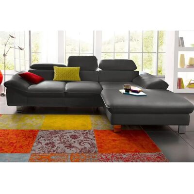 COTTA Driver L-Form Grau Sofa - Recamiere, Bettfunktion COTTA Driver L-Form Grau Sofa - Recamiere, Bettfunktion