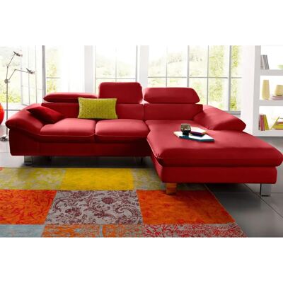 COTTA Driver L-Form Sofa - Rot, Kunstleder, Relaxsessel, Schlaffunktion COTTA Driver L-Form Sofa - Rot, Kunstleder, Relaxsessel, Schlaffunktion