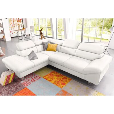 COTTA Driver L-Form Sofa - Naturleder, Kopfteil, Bettfunktion, Stauraum COTTA Driver L-Form Sofa - Naturleder, Kopfteil, Bettfunktion, Stauraum