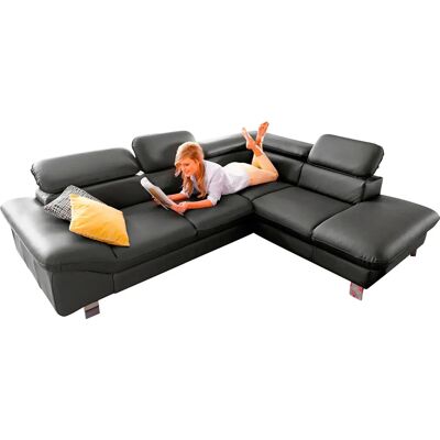COTTA Driver L-Form Sofa - Grau - 4 Sitze COTTA Driver L-Form Sofa - Grau - 4 Sitze