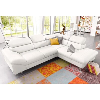 COTTA Driver L-Form Sofa - Naturleder, Weiß COTTA Driver L-Form Sofa - Naturleder, Weiß