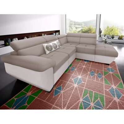 COTTA Speedway L-Form Sofa - Mikrofaser, Braun, 262cm COTTA Speedway L-Form Sofa - Mikrofaser, Braun, 262cm