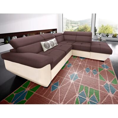 COTTA Speedway L-Form Sofa - Mikrofasern & Kunstleder - Modernes Design COTTA Speedway L-Form Sofa - Mikrofasern & Kunstleder - Modernes Design