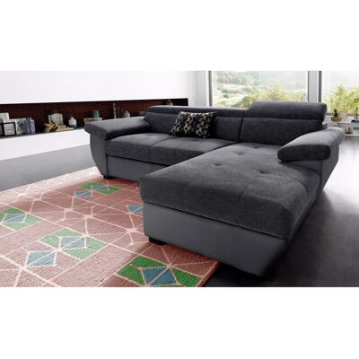 COTTA Speedway L-Form Sofa - Schwarz - Sofas COTTA Speedway L-Form Sofa - Schwarz - Sofas