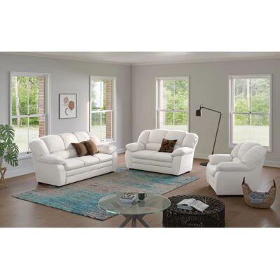COTTA Casino Ledersofa-Set - 88x92cm, Bianco, 3-teilig COTTA Casino Ledersofa-Set - 88x92cm, Bianco, 3-teilig