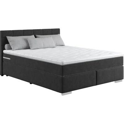 COTTA Simba Boxspringbett - 5-Zonen Taschenfederkern - Schwarz COTTA Simba Boxspringbett - 5-Zonen Taschenfederkern - Schwarz