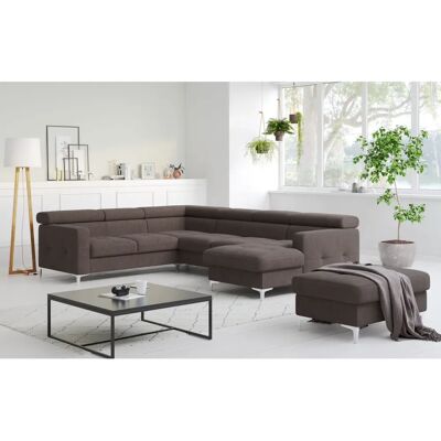 COTTA Sammy U-Form Sofa - U-förmige mit Kopfstütze & Bettfunktion COTTA Sammy U-Form Sofa - U-förmige mit Kopfstütze & Bettfunktion