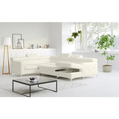 COTTA Sammy U-Form Sofa - Leder, Recamiere rechts, Bettfunktion COTTA Sammy U-Form Sofa - Leder, Recamiere rechts, Bettfunktion