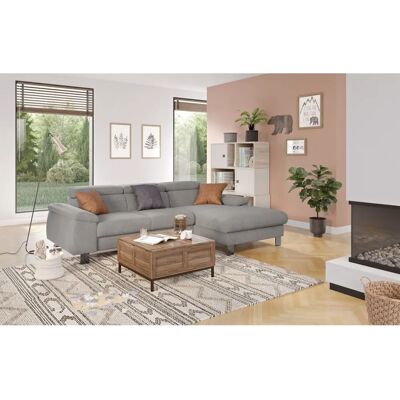 COTTA Komaris L-Form Sofa - Rechte Recamiere - Flachgewebe - Made in Europe COTTA Komaris L-Form Sofa - Rechte Recamiere - Flachgewebe - Made in Europe