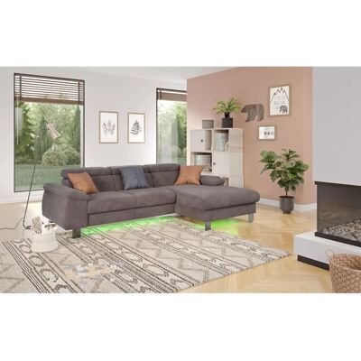 COTTA Komaris L-Form Sofa - Recamiere rechts, LED, Strapazierfähiger Bezug COTTA Komaris L-Form Sofa - Recamiere rechts, LED, Strapazierfähiger Bezug