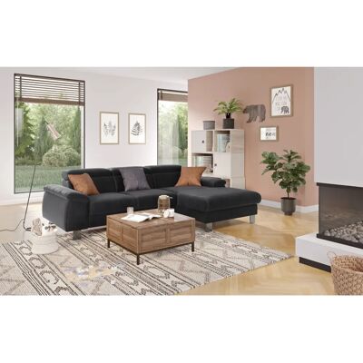 COTTA Komaris L-Form Schwarz Sofa - Sofa COTTA Komaris L-Form Schwarz Sofa - Sofa