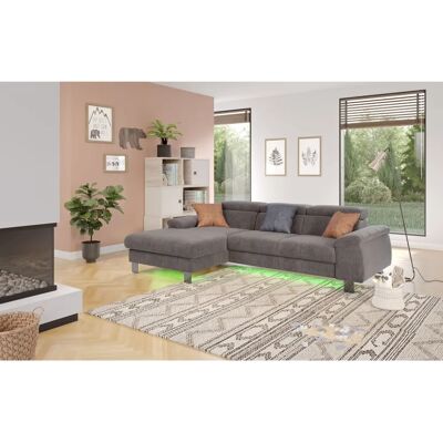 COTTA Komaris L-Form Sofa - Recamiere, Stauraum, LED-Licht COTTA Komaris L-Form Sofa - Recamiere, Stauraum, LED-Licht