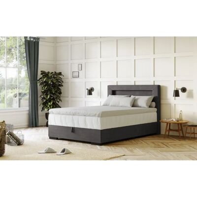 COTTA Kelly Boxbett - 120x200cm, 5-Zonen, Grau, LED, Stauraum COTTA Kelly Boxbett - 120x200cm, 5-Zonen, Grau, LED, Stauraum