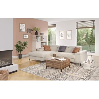 COTTA Kitty L-Form Sofa - Grau (Platinum) - Bezogen, Recamiere links, Manuelle Rückenlehne COTTA Kitty L-Form Sofa - Grau (Platinum) - Bezogen, Recamiere links, Manuelle Rückenlehne