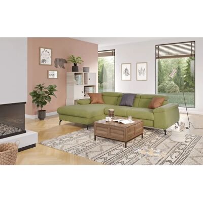 COTTA Kitty Grünes Ecksofa - Modern, Recamiere links - Sofa COTTA Kitty Grünes Ecksofa - Modern, Recamiere links - Sofa