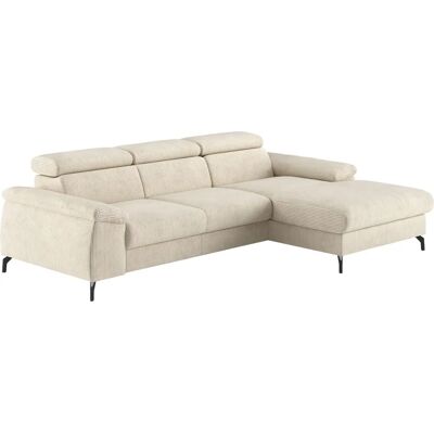 COTTA Kitty L-Form Sofa - Bettfunktion, Ivory COTTA Kitty L-Form Sofa - Bettfunktion, Ivory