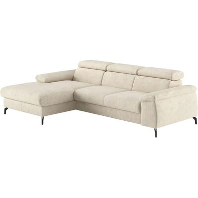 COTTA Kitty L-Form Sofa - Modern, Ivory, 244cm COTTA Kitty L-Form Sofa - Modern, Ivory, 244cm