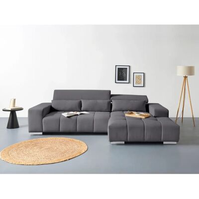 COTTA Orion L-Form Sofa - Grau (Stein) Chenille COTTA Orion L-Form Sofa - Grau (Stein) Chenille