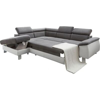 COTTA Komaris L-Form Sofa - Bett, Stauraum, RGB-LED COTTA Komaris L-Form Sofa - Bett, Stauraum, RGB-LED